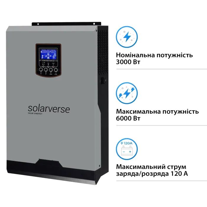 Солнечный инвертор Solarverse SV3024A 3kW (SV3024A) изображение 2