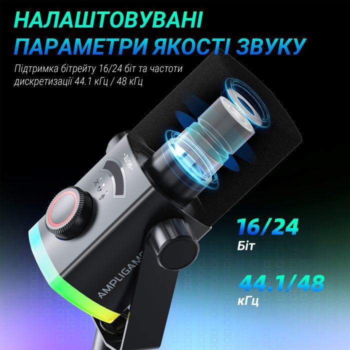 Микрофон Fifine AM8PROT USB/XLR Black (AM8PROT) изображение 6