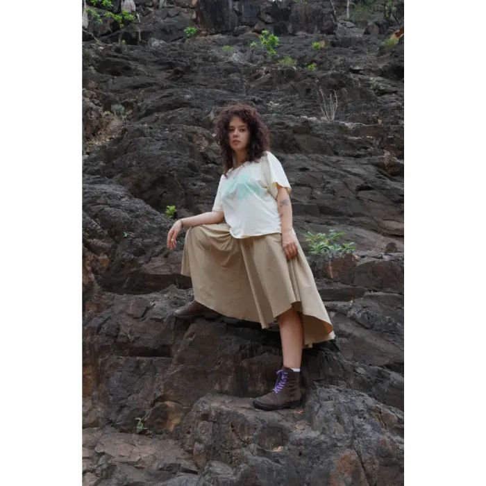 Футболка Turbat Misool Wmn cloud cream/brown - XL - бежевий/коричневий (012.004.6332) изображение 9