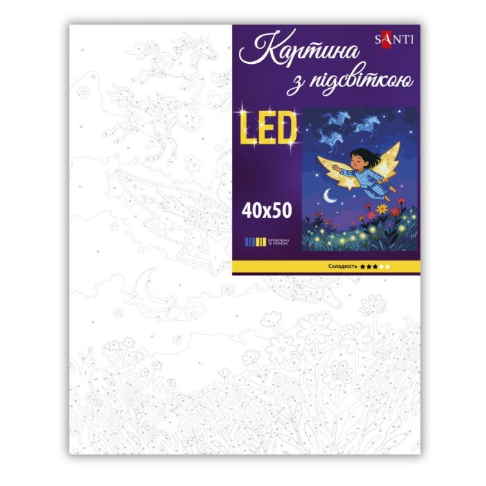 Картина по номерам Santi Маленький мрійник 40х50 см LED під (956649) изображение 2