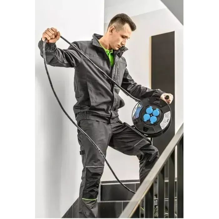 Куртка робоча Hoegert LEMBERG HT5K800-1-XL 65% поліестер/35% бавовна темно-сіра, XL (54) (HT5K800-1-XL) зображення 6