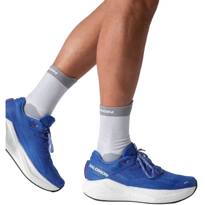 Кроссовки Salomon Aero Glide French Blue/White/Cherry Tomato 3 9 (L47810500-9) изображение 7