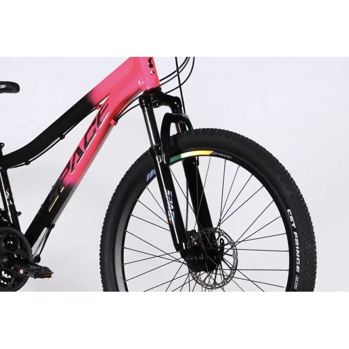 Велосипед Space 26" LYRA DD FR рама-13" AL 2026 сріблясто-зелений (OPS-SP-26-099) зображення 5