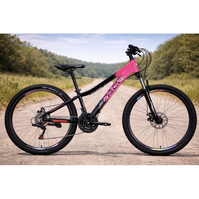 Велосипед Space 26" LYRA DD FR рама-13" AL 2026 сріблясто-зелений (OPS-SP-26-099) зображення 8