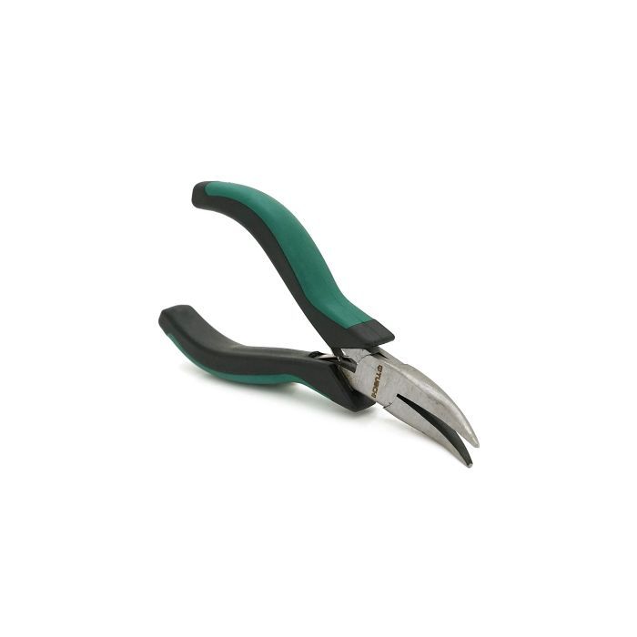 Плоскогубці Voltronic круглогубці вигнуті, чорно-зелені ручки 125х30, Q100 (YT-CD125х30) зображення 2