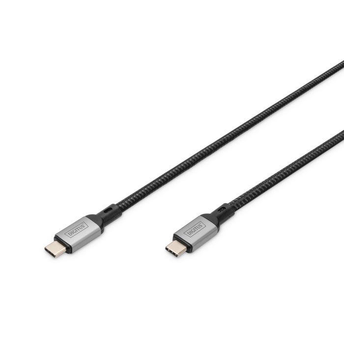 Дата кабель USB-C to USB-C 3.0m USB 4.0 black Digitus (DB-300443-030-S)
