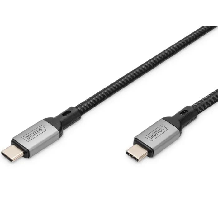 Дата кабель USB-C to USB-C 3.0m USB 4.0 black Digitus (DB-300443-030-S)