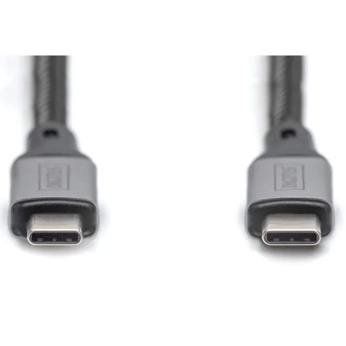 Дата кабель USB-C to USB-C 3.0m USB 4.0 black Digitus (DB-300443-030-S) изображение 2