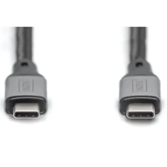 Дата кабель USB-C to USB-C 1.0m USB 4.0 black Digitus (DB-300443-010-S) изображение 2