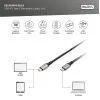 Дата кабель USB-C to USB-C 1.0m USB 4.0 black Digitus (DB-300443-010-S) изображение 7