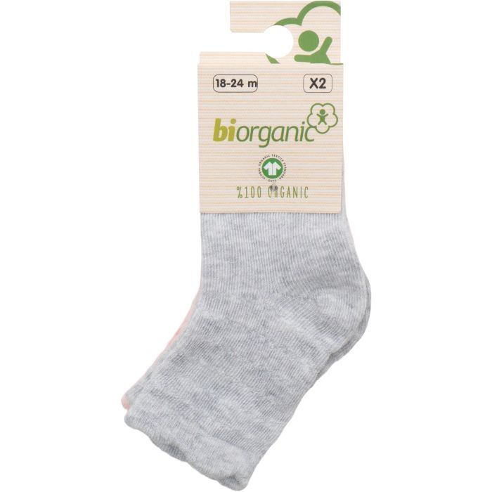 Носки детские Bibaby однотонные (68345-18-24-pinkgray)