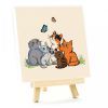 Картина по номерам Rosa Funny Cats, 15х15см, з мольбертом (4823098548577) изображение 2