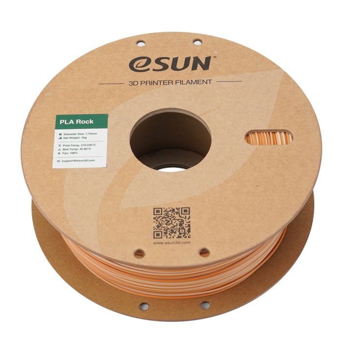 Пластик для 3D-принтера eSUN PLA Rock 1,75mm 1kg PEGMATITE (PLA-ROCK175O-PE1P1) зображення 3
