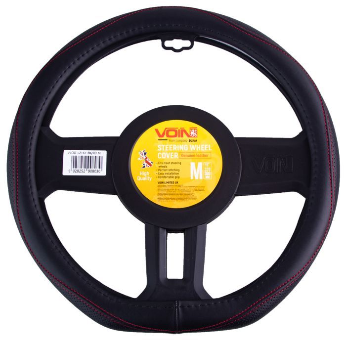 Чехол на руль VITOL M чорн (VLOD-LF2161 BK/RD M)