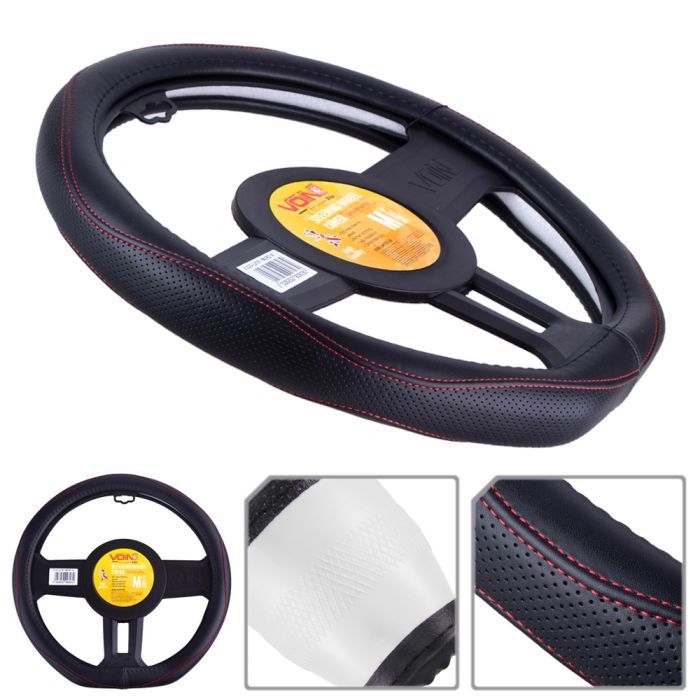 Чехол на руль VITOL M чорн (VLOD-LF2161 BK/RD M) изображение 5