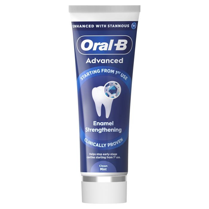 Зубная паста Oral-B Advanced Укрепление эмали Чистая мята 75 мл (8006530090797)