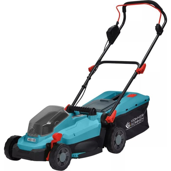 Газонокосилка Konner&Sohnen KS 33LM-20V 20V, 4Ah, 33см, 30л, 25-75мм (KS33LM-20VSET) изображение 2