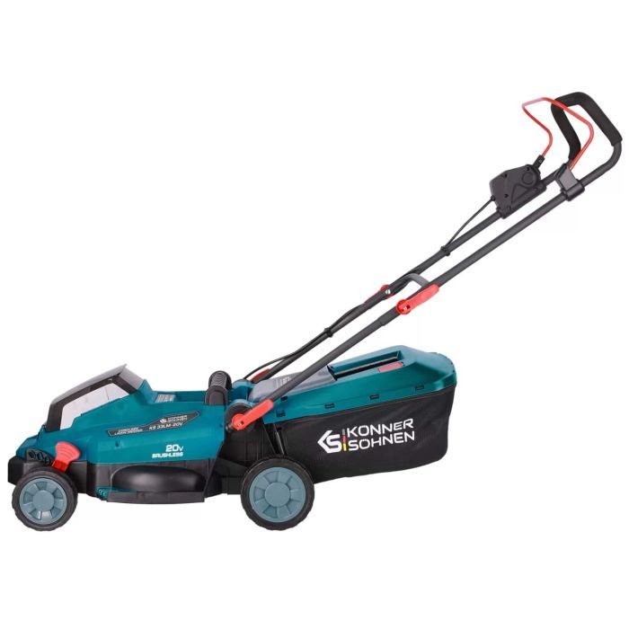 Газонокосилка Konner&Sohnen KS 33LM-20V 20V, 4Ah, 33см, 30л, 25-75мм (KS33LM-20VSET) изображение 7