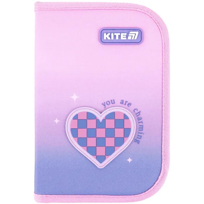 Пенал Kite Charming 621 без наповнення, 1 відділення, 1 відворот (K26-621-1) зображення 2
