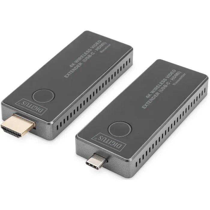 Адаптер HDMI extender 30m USB-C to HDMI 4K UHD wireless black Digitus (DS-55324)