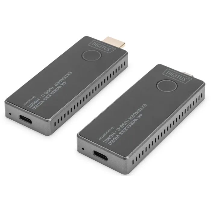 Адаптер HDMI extender 30m USB-C to HDMI 4K UHD wireless black Digitus (DS-55324) изображение 2