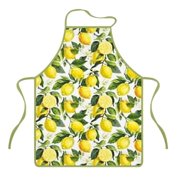 Фартук Ardesto Sicilian lemons 60х80см, 100% полиэстер, зеленый (ART12LM)