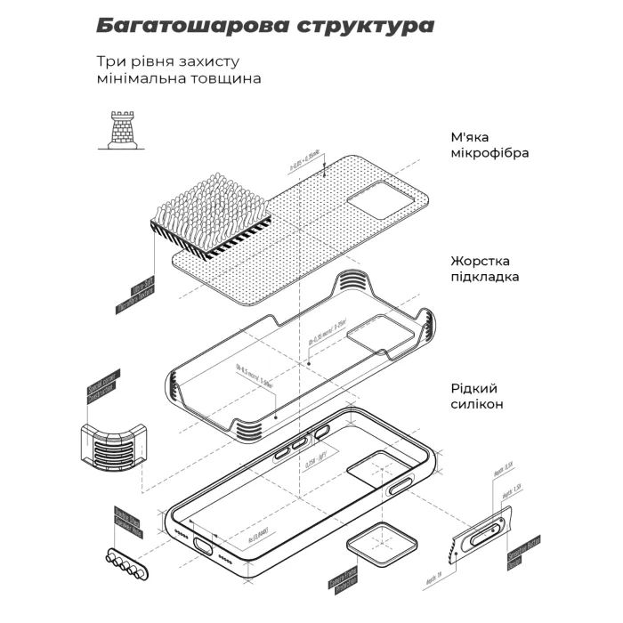 Чехол для мобильного телефона Armorstandart ICON Google Pixel 10a 5G Black (ARM90518) изображение 6