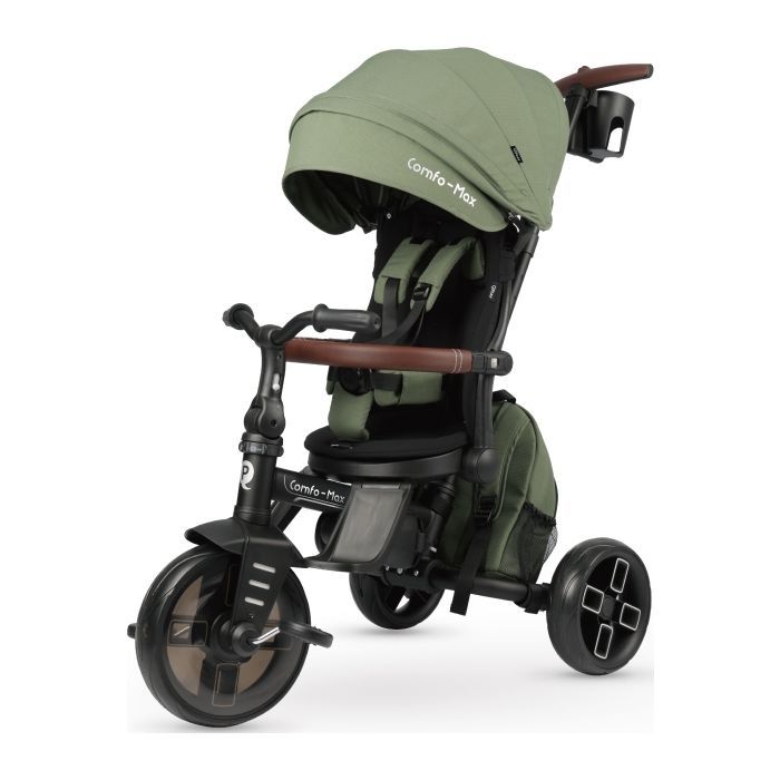 Детский велосипед QPlay Comfo Max складаний триколісний Green (T70 ComfoMaxGreen)