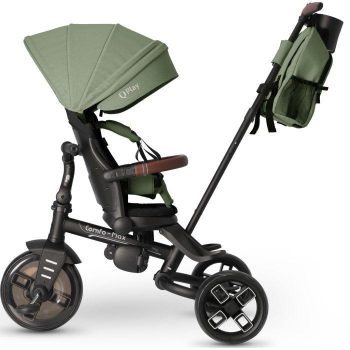 Детский велосипед QPlay Comfo Max складаний триколісний Green (T70 ComfoMaxGreen) изображение 4
