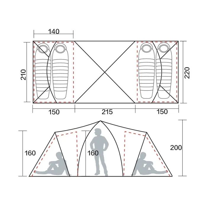 Палатка Tramp Brest 4 (V3) sand (UTRT-110-sand) изображение 2