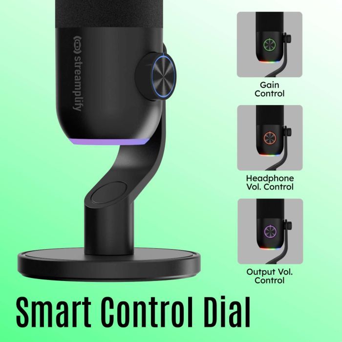 Микрофон Streamplify MIC MINI-48-RGB-ST Black (SPMC-MM1C327.11) изображение 11