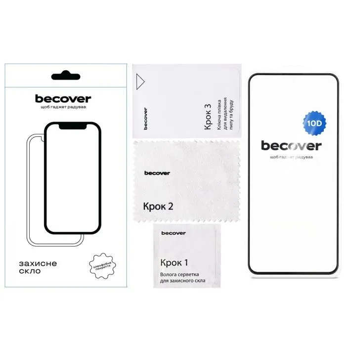 Скло захисне BeCover 10D Infinix GT 30 (X6876) Black (715937) зображення 2