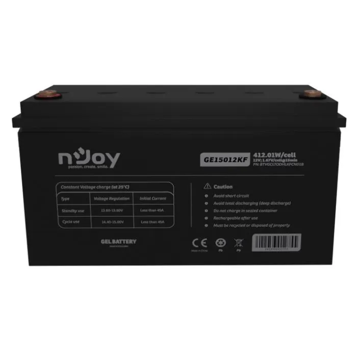 Батарея к ИБП nJoy 12V 150Ah (BTVGCLTODHLKFCN01B) GEL (GE15012KF) изображение 2