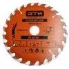 Круг отрезной GTM 190×30мм, 24 зуба, по дереву (SBW-19024)