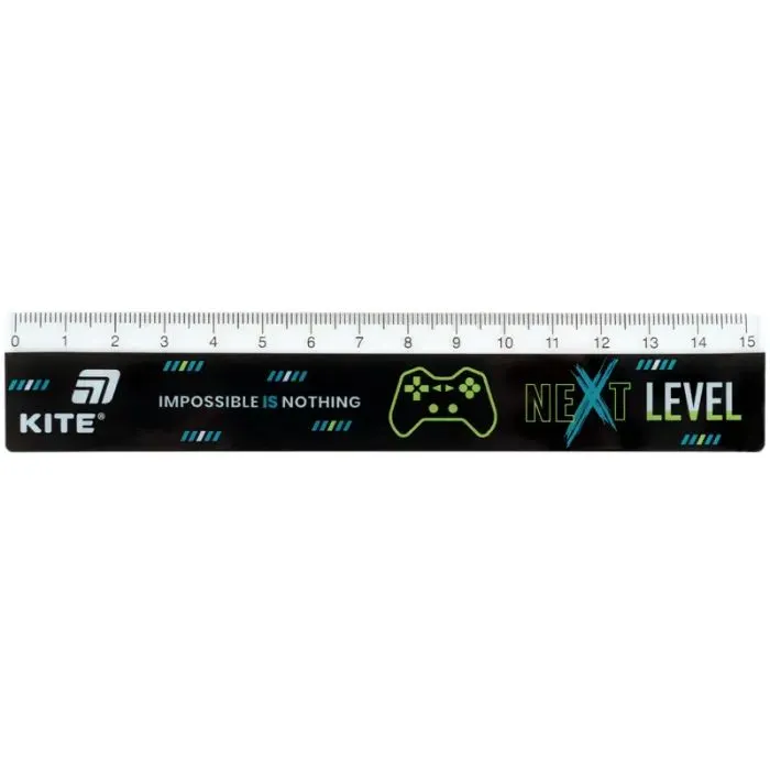 Линейка Kite пластиковая Next Level, 15 см (K26-090-2)