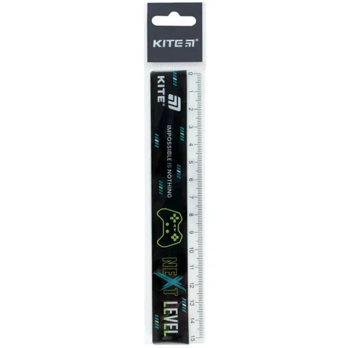 Линейка Kite пластиковая Next Level, 15 см (K26-090-2) изображение 2