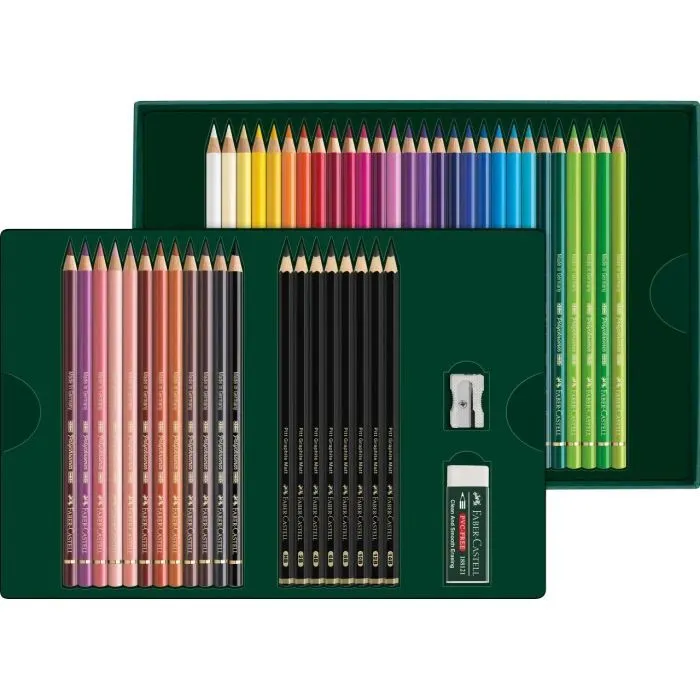 Карандаши цветные Faber-Castell POLYCHROMOS 40 кольорів з аксесуарами, 210054 (32670) изображение 2