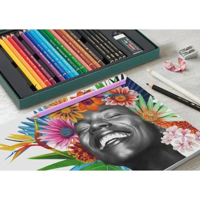Карандаши цветные Faber-Castell POLYCHROMOS 40 кольорів з аксесуарами, 210054 (32670) изображение 4