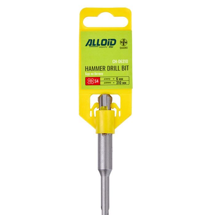 Бур Alloid по бетону, SDS-plus, S4 QUADRO, 10×310мм (CH-10310) изображение 7
