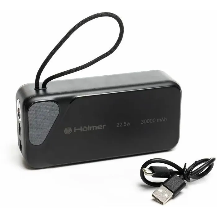 Батарея универсальная Hölmer NRG-02 Cheetah 30000mAh 22.5W Black (NRG-02 Cheetah)