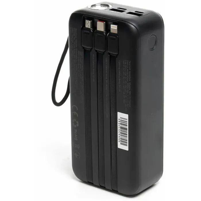 Батарея универсальная Hölmer NRG-02 Cheetah 30000mAh 22.5W Black (NRG-02 Cheetah) изображение 5