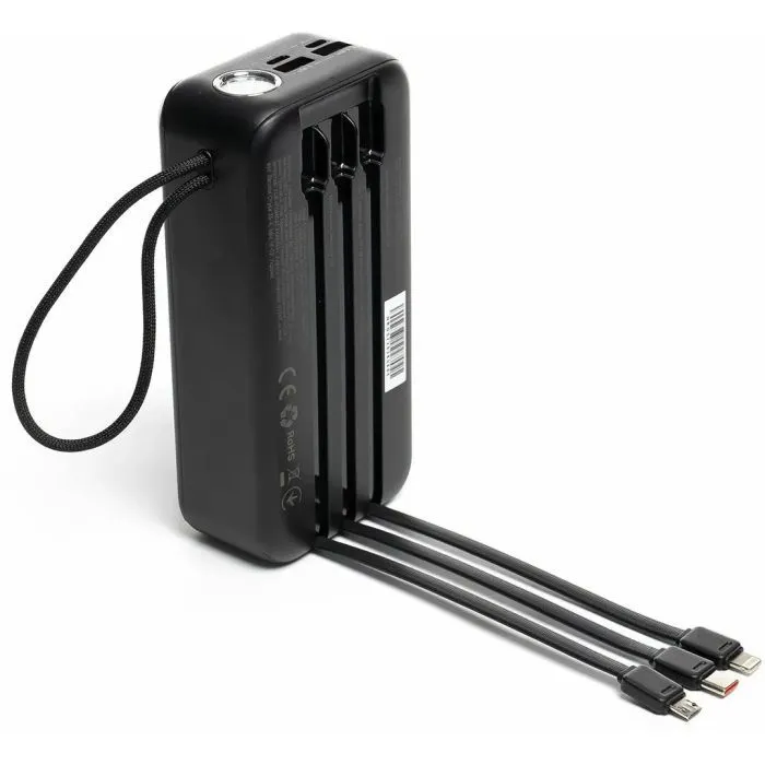 Батарея универсальная Hölmer NRG-02 Cheetah 30000mAh 22.5W Black (NRG-02 Cheetah) изображение 6