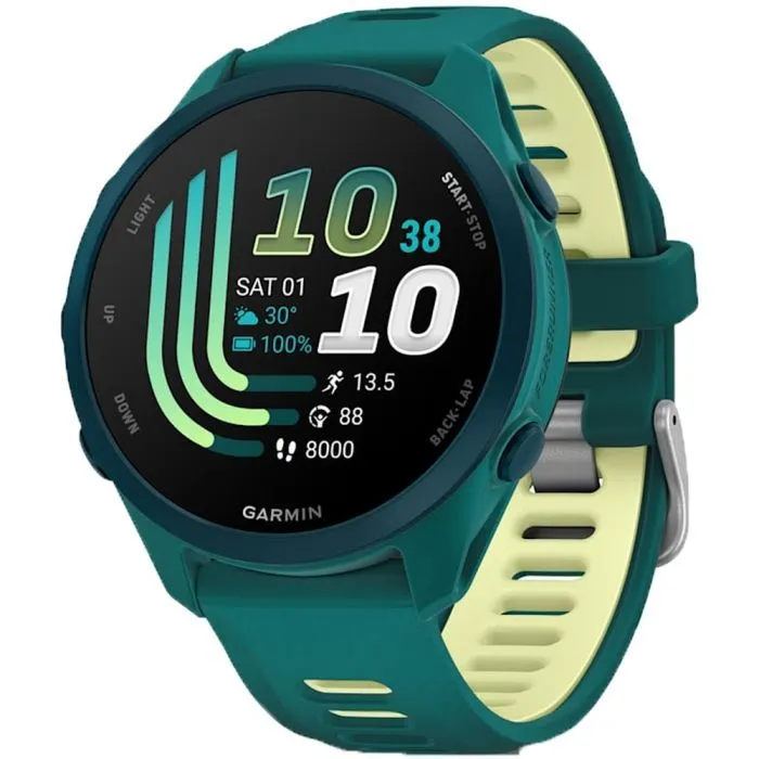 Смарт-часы Garmin Forerunner 170 Music, GPS, WiFi, Teal Green/Citron, GPS смарт-годинник (010-03920-12)