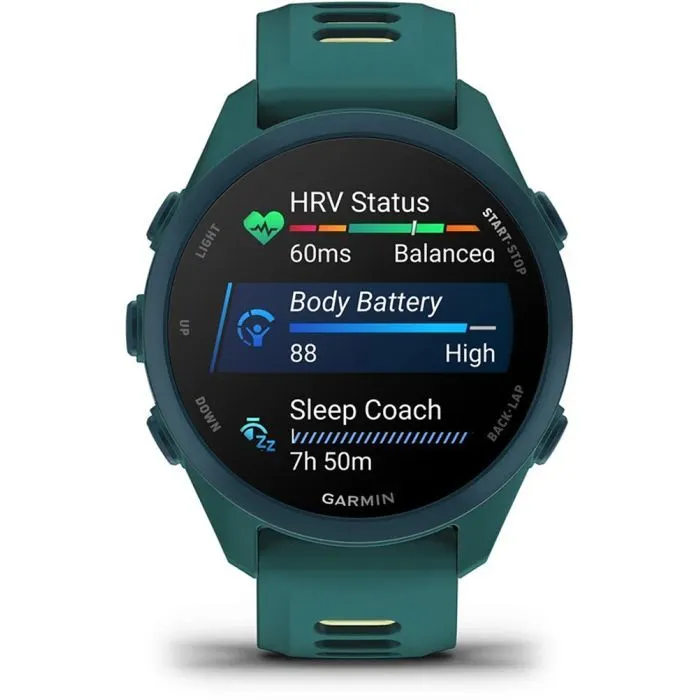 Смарт-часы Garmin Forerunner 170 Music, GPS, WiFi, Teal Green/Citron, GPS смарт-годинник (010-03920-12) изображение 7