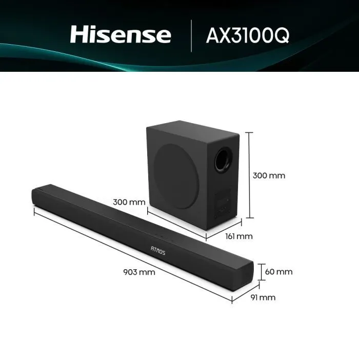 Акустична система Hisense AX3100Q Black (20015173) зображення 11
