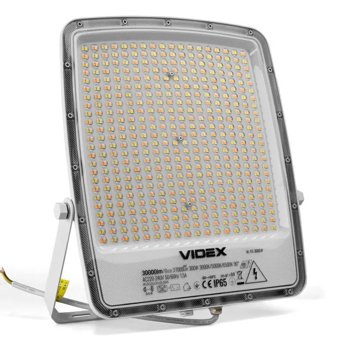 Прожектор Videx F5 300W 3000-5000-6500K 230V White (VL-F5-300CW)