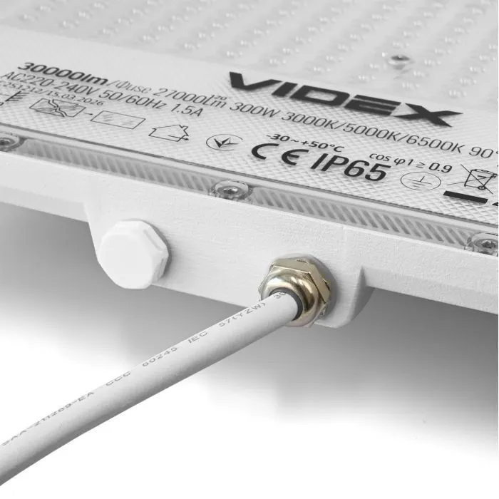 Прожектор Videx F5 300W 3000-5000-6500K 230V White (VL-F5-300CW) зображення 8