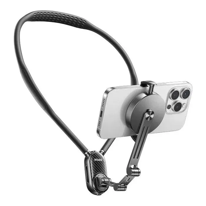 Тримач для смартфонів RTAKO NH01-M MagSafe Magnetic Neck-Mounted Phone Holder Black (6942063227786) зображення 2