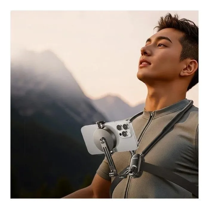 Тримач для смартфонів RTAKO NH01-M MagSafe Magnetic Neck-Mounted Phone Holder Black (6942063227786) зображення 5