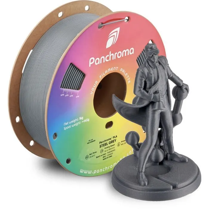 Пластик для 3D-принтера Polymaker PLA Panchroma 1,75mm 1kg Steel Grey (CA19003) зображення 4